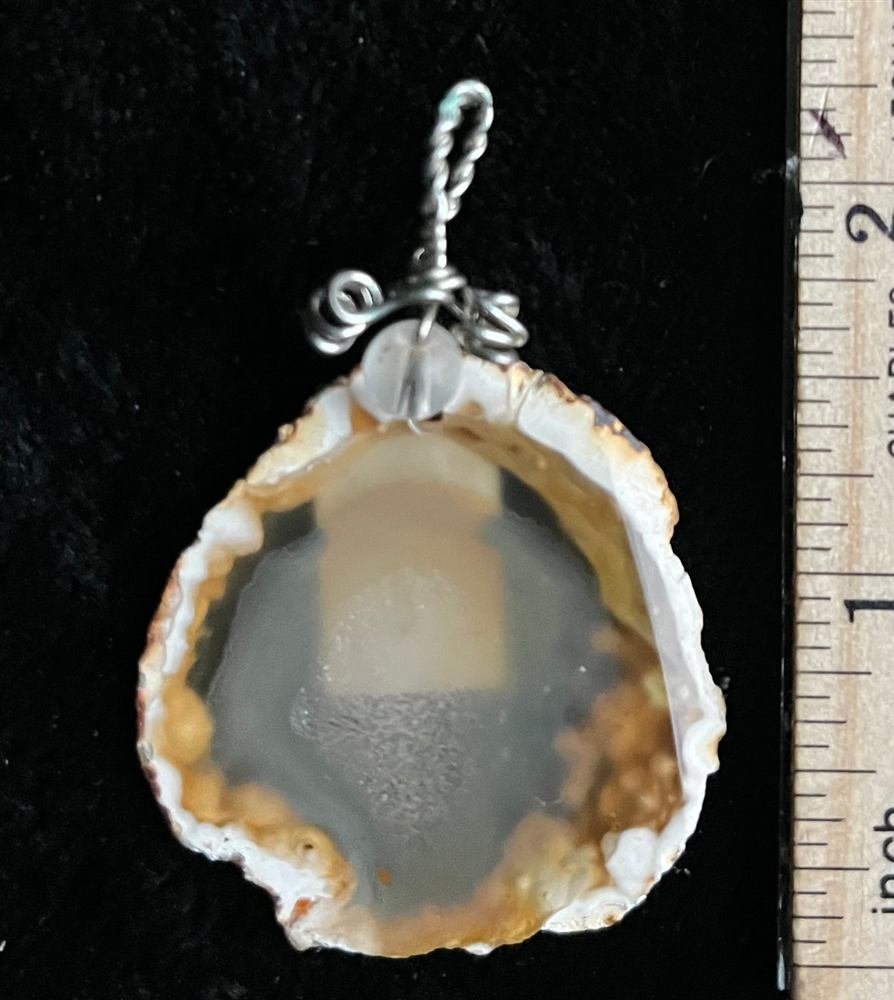 Agate Design Pendant, handmade by Wilhelmina St&ouml;cker