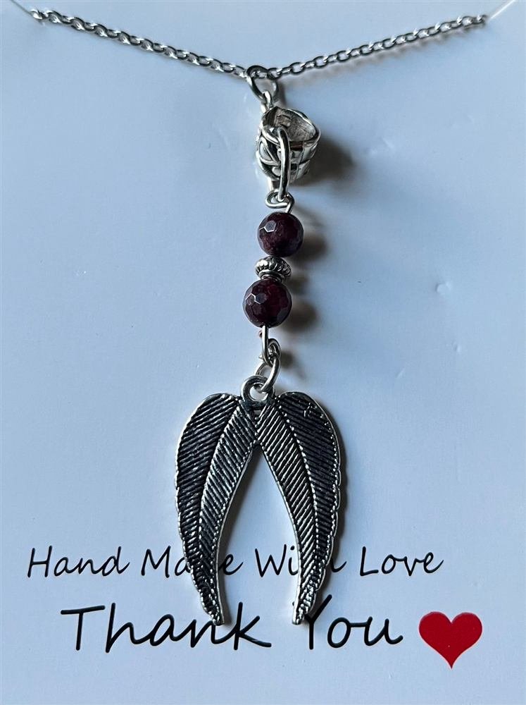 Angel Wing Pendants, handmade by Wilhelmina St&ouml;cker