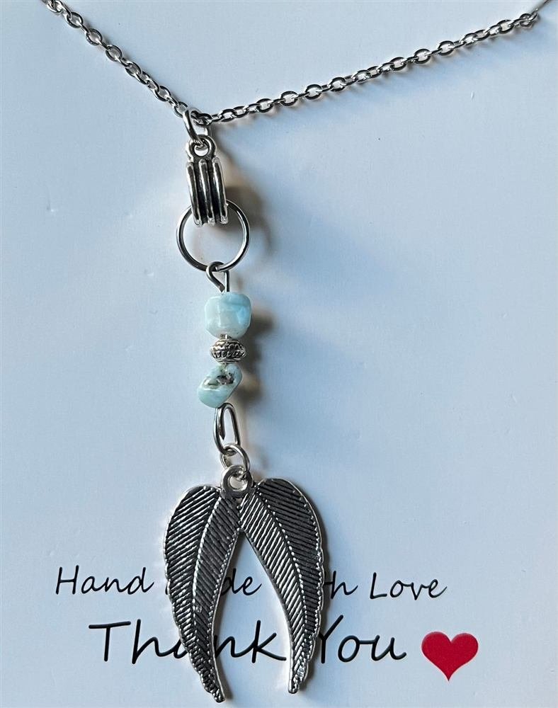 Angel Wing Pendants, handmade by Wilhelmina St&ouml;cker