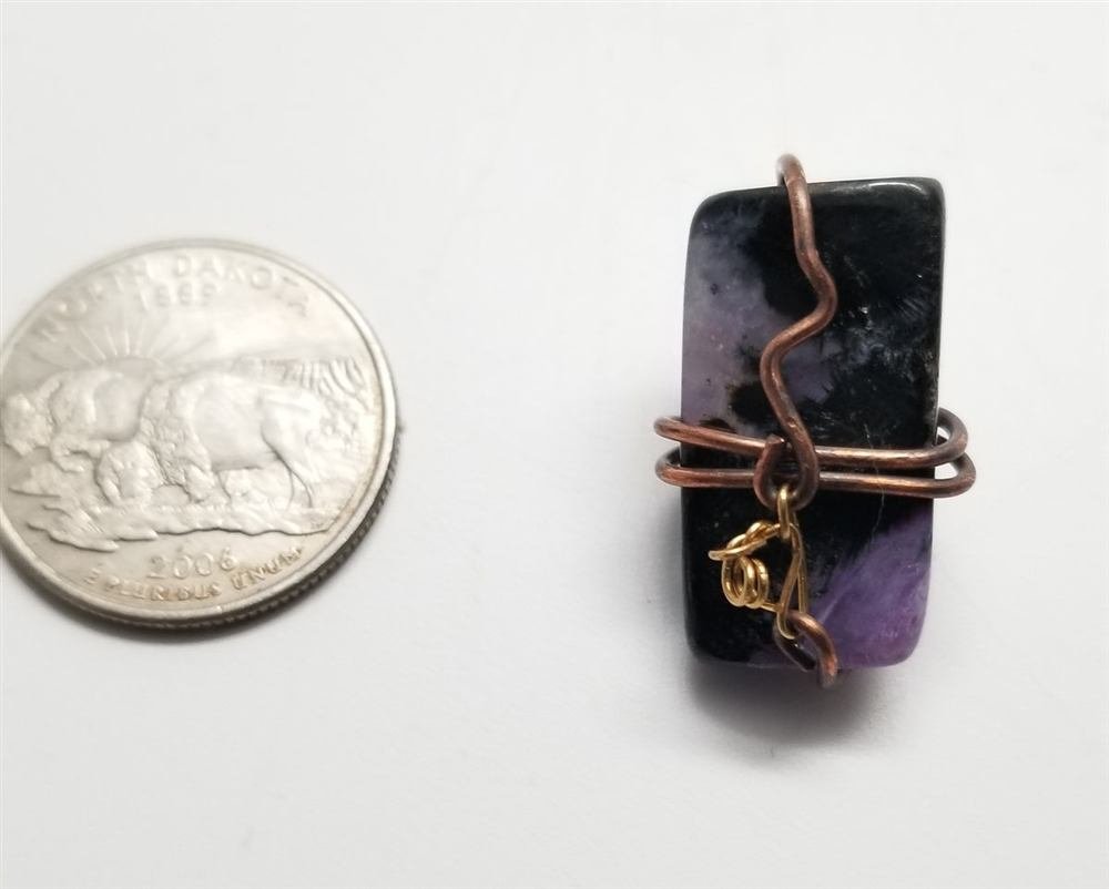 Charoite Pendant, handmade by Wilhelmina St&ouml;cker
