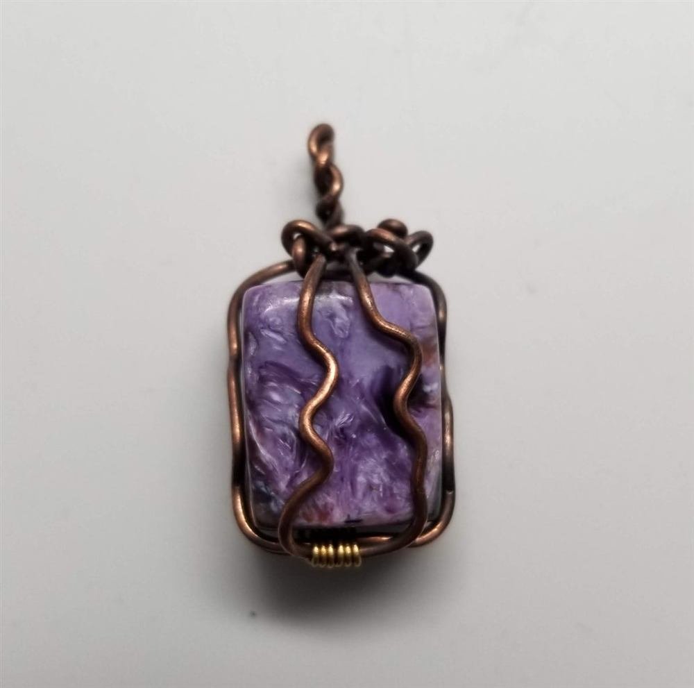 Charoite Pendant, handmade by Wilhelmina St&ouml;cker