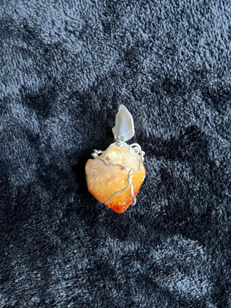 Citrine Pendants, handmade by Wilhelmina St&ouml;cker