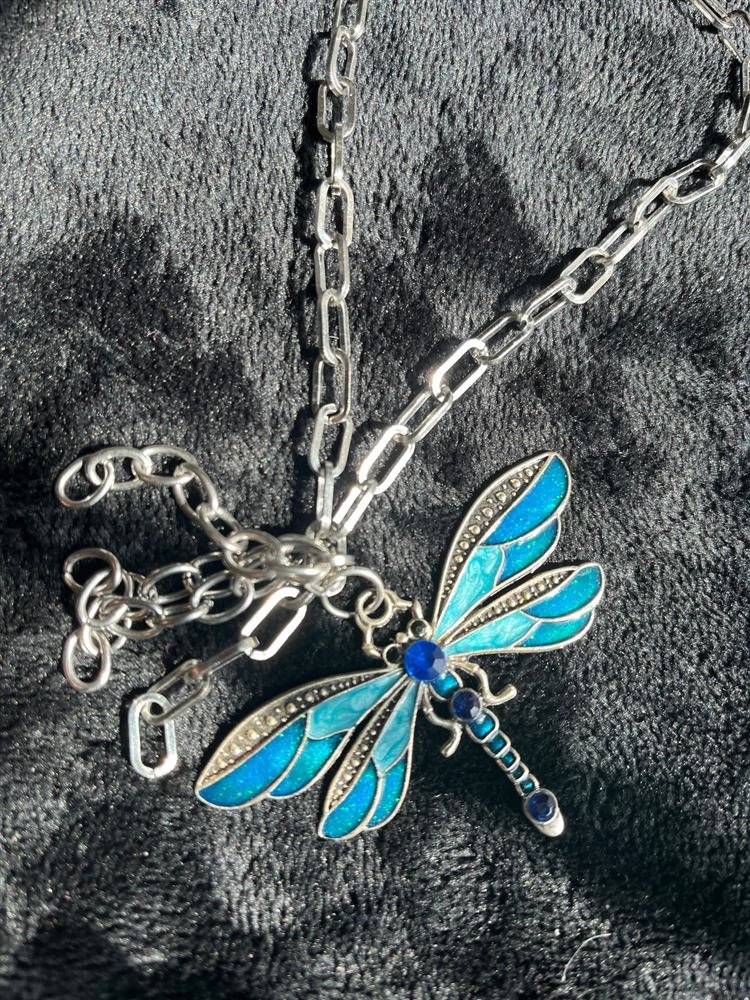 Dragonfly Necklace, handmade by Wilhelmina St&ouml;cker