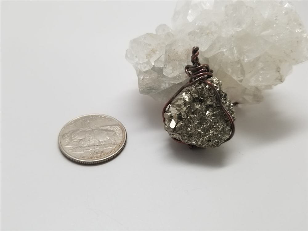Pyrite Pendant, handmade by Wilhelmina St&ouml;cker