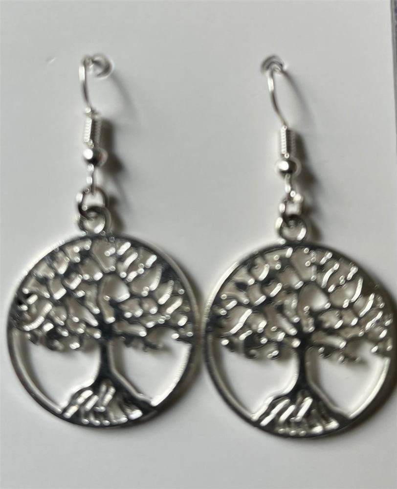 Tree of life Earrings, handmade by Wilhelmina St&ouml;cker